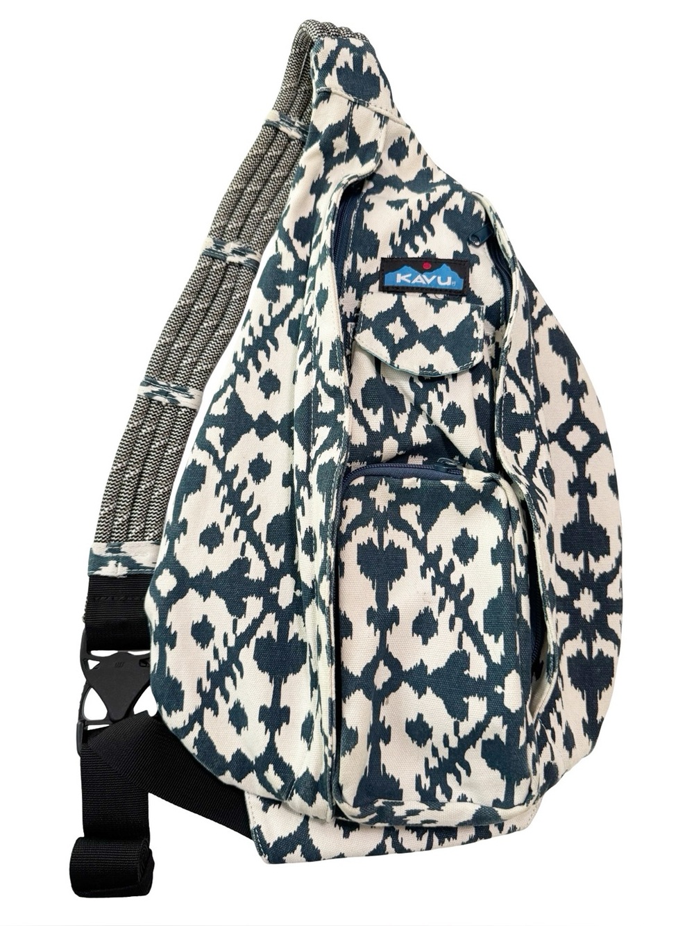 KAVU Rope Sling Bag Crossbody
Shoulder Canvas Ivory Blue